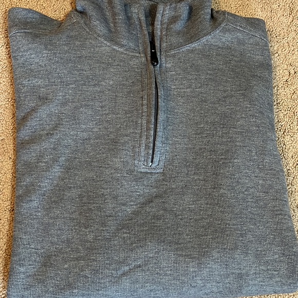 Joe Joseph Abboud 1/4 zip gray sweater L - Picture 2 of 5